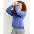 thumbnail image 2 of Hanes Sweatshirt Originals French Terry Crewneck Women Relaxed Fit Fleece XS-2XL, 2 of 5