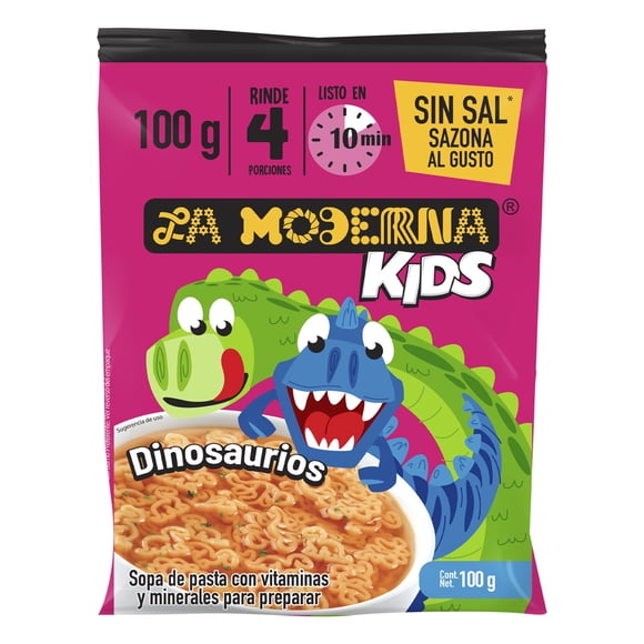 Sopa kids Dino figuras La Moderna 100 g