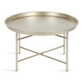 thumbnail image 3 of Kate and Laurel Mahdavi Modern Coffee Table, 26 x 26 x 16, Silver, Unique Coffee Table with Sophisticated Design, 3 of 8