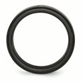 thumbnail image 2 of Titanium Black 14k Inlay .03ct Diamond 6mm Ridged Edge Wedding Ring Band Size 11.50 Man Fancy   For Dad Mens  For Him, 2 of 11
