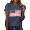 thumbnail image 4 of Independence Day POROPL Womens Graphic T Shirts ,Cotton Womens T Shirts Crewneck Short Sleeve Shirt, 4 of 7