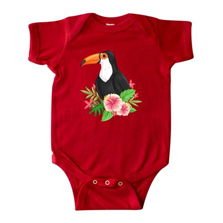 

Inktastic Toucan with Hawaiian Flowers Gift Baby Boy or Baby Girl Bodysuit