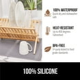 thumbnail image 5 of GORILLA GRIP Dish Drying Mat for Kitchen Counter, Waterproof Silicone Dishwashing Mat, 13x11, Gray, 5 of 10