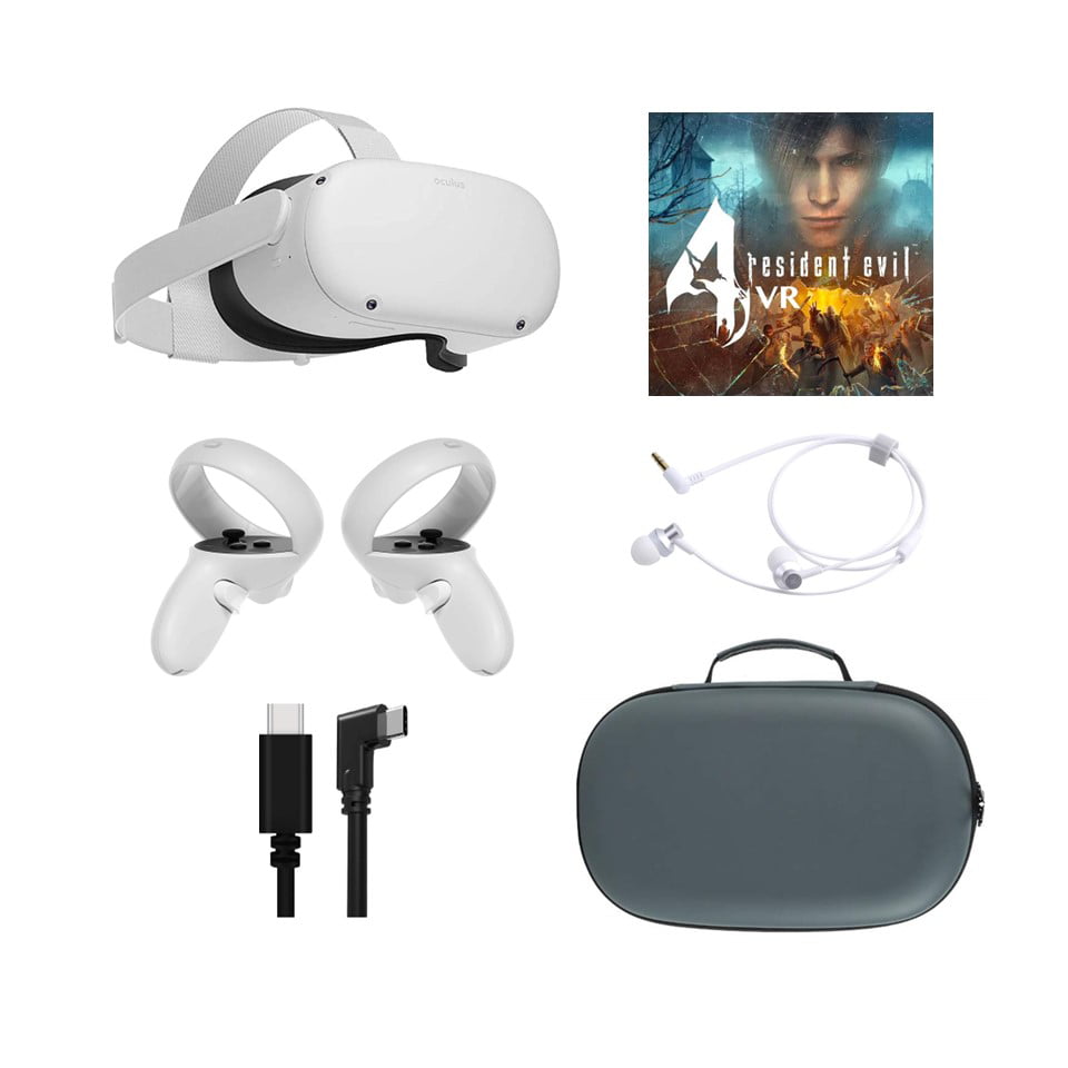 Pickering helbrede lur 2022 Meta Quest 2 Advanced All-In-One Virtual Reality Headset 128GB  Christmas Holiday Family Gaming Bundle with Resident Evil 4, Beat Saber  Game & Mytrix Carrying Case, Earphones and Link Cable - Walmart.com