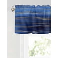 thumbnail image 6 of Valances for Windows Abstract Golden Rod Pocket Cafe Window Treatments Valance Curtains for Kitchen Bathroom Laundry Basement Windows 54"x18", 6 of 9