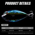 thumbnail image 6 of HENGJIA Fishing Lures Hard Bait Minnow VIB Lure with Treble Hook Life-Like Swimbait Fishing Bait Popper Crankbait Sinking Lure for Trout Bass Walleye Redfish, 10PCS, 6 of 17