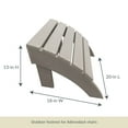 thumbnail image 3 of Island Retreat Ez-Care Tek-Wood Adirondack Ottoman - Slate Grey, 3 of 5