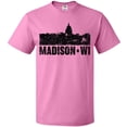 thumbnail image 3 of Inktastic Madison Skyline Grunge T-Shirt, 3 of 5