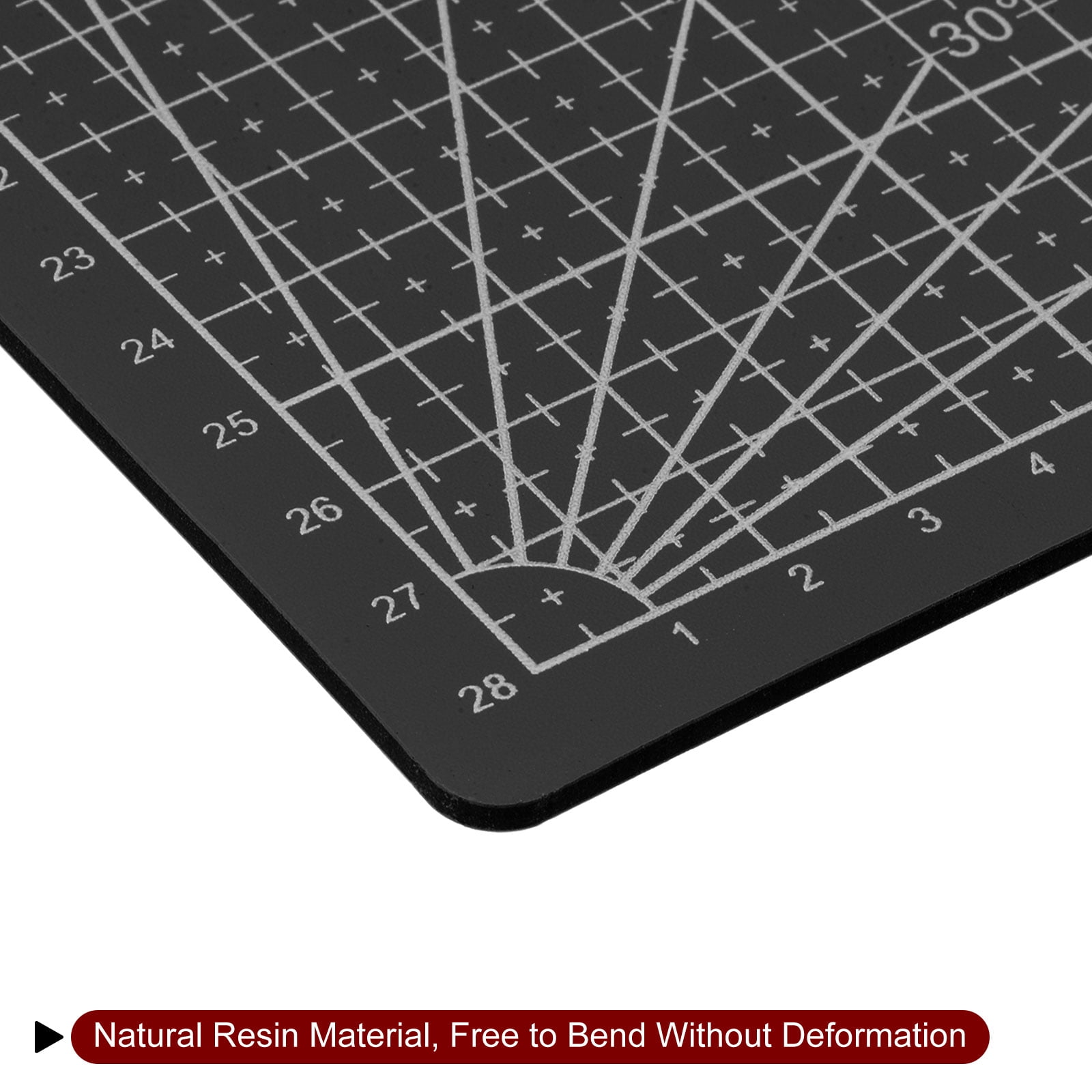Uxcell A3 Self-Healing Cutting Mat 18"x12" Double-Sided Craft Cutting Board for DIY Art Work Cutting, Black