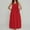 01 Red, variant on Weiqiqre Casual Dresses for Women Loose Adjutable Strap Big Pockets Jumper Dress Midi Bib Overall