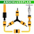 thumbnail image 3 of 13mm Garden Hose Connector, Garden Hose Adapter Kit Reinforced ABS Material, Garden Hose Connector Accessories Leak-Free Quick Connector for Garden Ho, 3 of 5