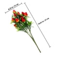 thumbnail image 2 of OULII 3Ud Rama De Fresas Artificiales En PVC Para Hogar Y Eventos Color Multicolor Reutilizable, 2 of 8