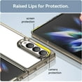 thumbnail image 5 of Crystal Clear Case for Samsung Galaxy Z Fold4 5G 20 2,Slim Thin Soft TPU Bumper & Hard PC Back Shockproof Scratch Resistant Protective Phone Case for Samsung Galaxy Z Fold 4 5G (Transparent Gray), 5 of 8
