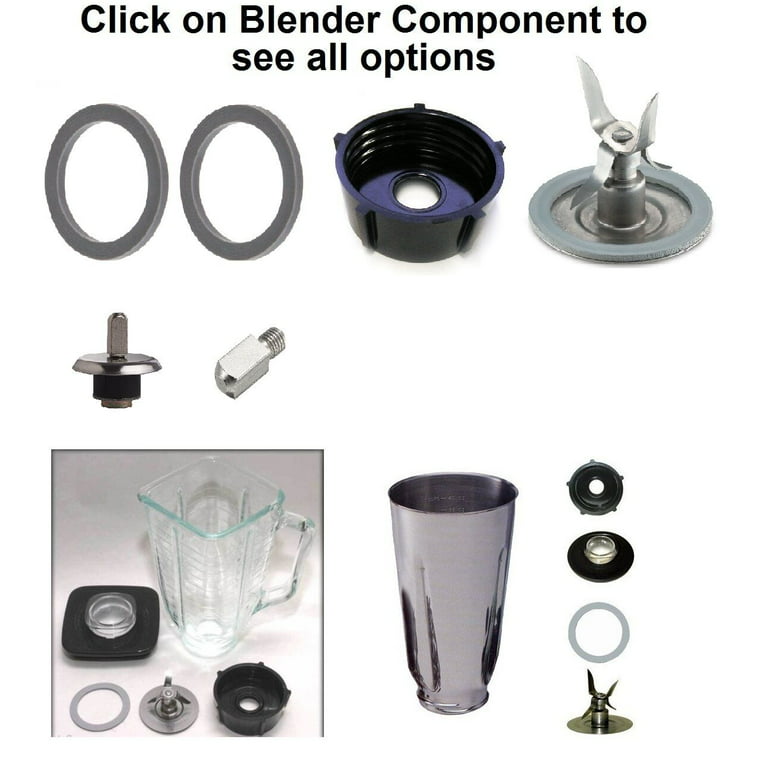 Felji 2 Pack 4902 Blender Jar Base Includes Gasket Replacement Part  Compatible with Oster Blenders