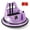 Purple, variant on Costway 12V Kids Electric Ride On Bumper Car Battery Powered Bumper Car with Remote Control Blue