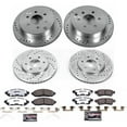 thumbnail image 3 of PowerStop Front and Rear Z36 Truck & Tow Carbon-Fiber Ceramic Brake Pad and Drilled and Slotted Rotor Kit Fits: NISSAN SUZUKI Select Models K4063-36, 3 of 9