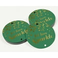 thumbnail image 3 of Inkdotpot Pack Of 50 Let Love Sparkle Wedding Favor Paper Tags Craft Real Gold Foil Hang Tags, 3 of 7