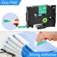 thumbnail image 2 of GREENCYCLE 2 Pack Compatible for Brother TZe-735 TZ-735 TZ735 TZ735 TZe Tape 12mm 0.47'' Laminated White on Green Label Tapes use in P-Touch PT-D210 PT-D400 PT-D600 Labeler Label Maker 26.2ft 8m, 2 of 7