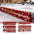 thumbnail image 1 of Large Christmas Yard Banner 98x19 Inches - Outdoor Holiday Porch Trim Decorations with Metal Rings for Easy Hanging, 1 of 6