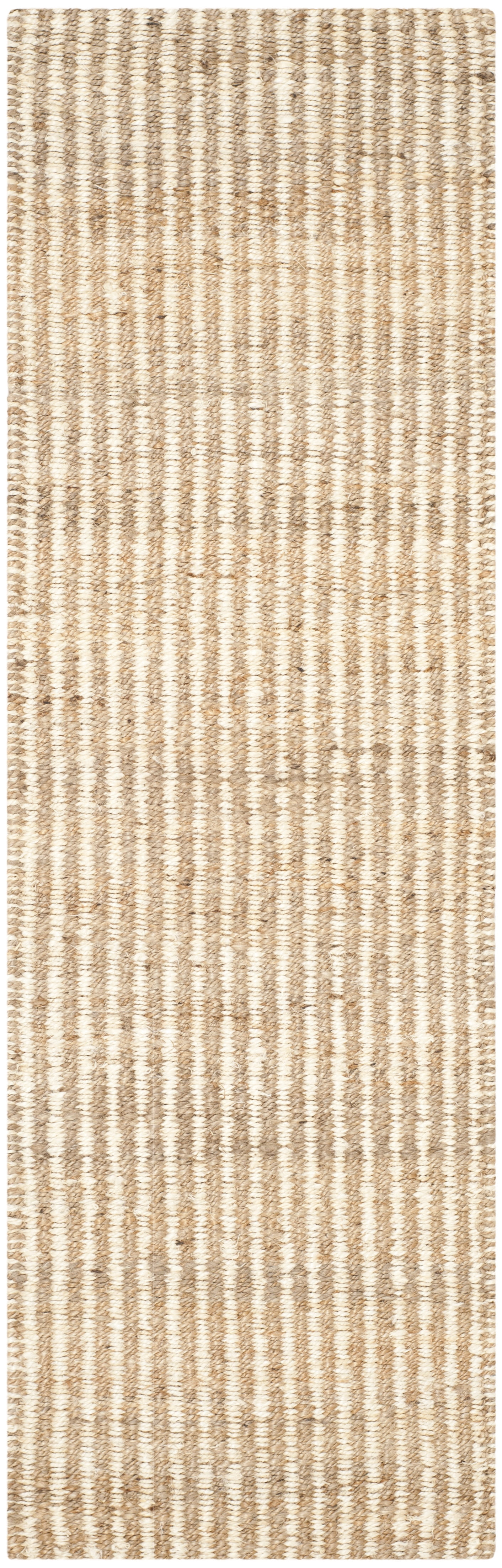 SAFAVIEH Natural Fiber Phyliss Braided Jute Runner Rug, Natural/Ivory, 2'3" x 9'