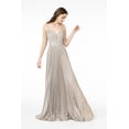 thumbnail image 2 of Women's Elizabeth K Pleated Glitter Prom 2026 Dress Gl2905 Dusty Rose Pink Size L, 2 of 5
