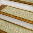 thumbnail image 2 of Colonial Mills RY29A008X028S-7 8 x 28 in. Monterey Wool Tweed Stair Tread Mats, Green - Set of 7, 2 of 3