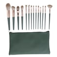 thumbnail image 2 of Juego de brochas de maquillaje ANGGREK 14 Uds con bolsa de almacenamiento verde, 2 of 8