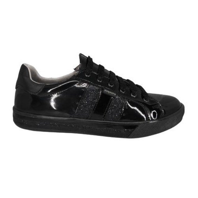 Calzado de JUVENIL tipo CHOCLO color NEGRO CHAROL Coqueta 157807-C