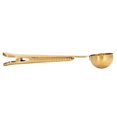 thumbnail image 1 of Coffee Spoon Sealing Clip 2 in 1 Stainless Steel Tight Sealing Deepen Design Convenient Practical Coffee Drinking ToolsGolden, 1 of 3