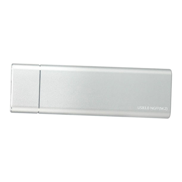 Adaptador convertidor de carcasa externa SSD M.2 NGFF a USB 3.0 con UASP para M2 Plata