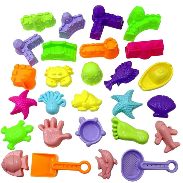 27PCS Beach Toy Set Creative Types assortis Cartoon Beach Sand Toy Sand Toy  Set 