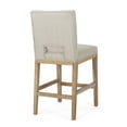thumbnail image 6 of 27 Inch Counter Stools Of 2, Rubberwood Legs, Soft Breathable Fabric Upholstery, L-shaped For Posture Enhancement, Modern Design Different Counters, Easy To Assemble And Maintain - Strong Base, A, 6 of 7