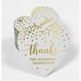 thumbnail image 2 of Inkdotpot Thanks For Celebrating The Bride To Be Bridal Shower Bottle Tag Real Gold Foil Favor Hang Tags Pack Of 50, 2 of 6