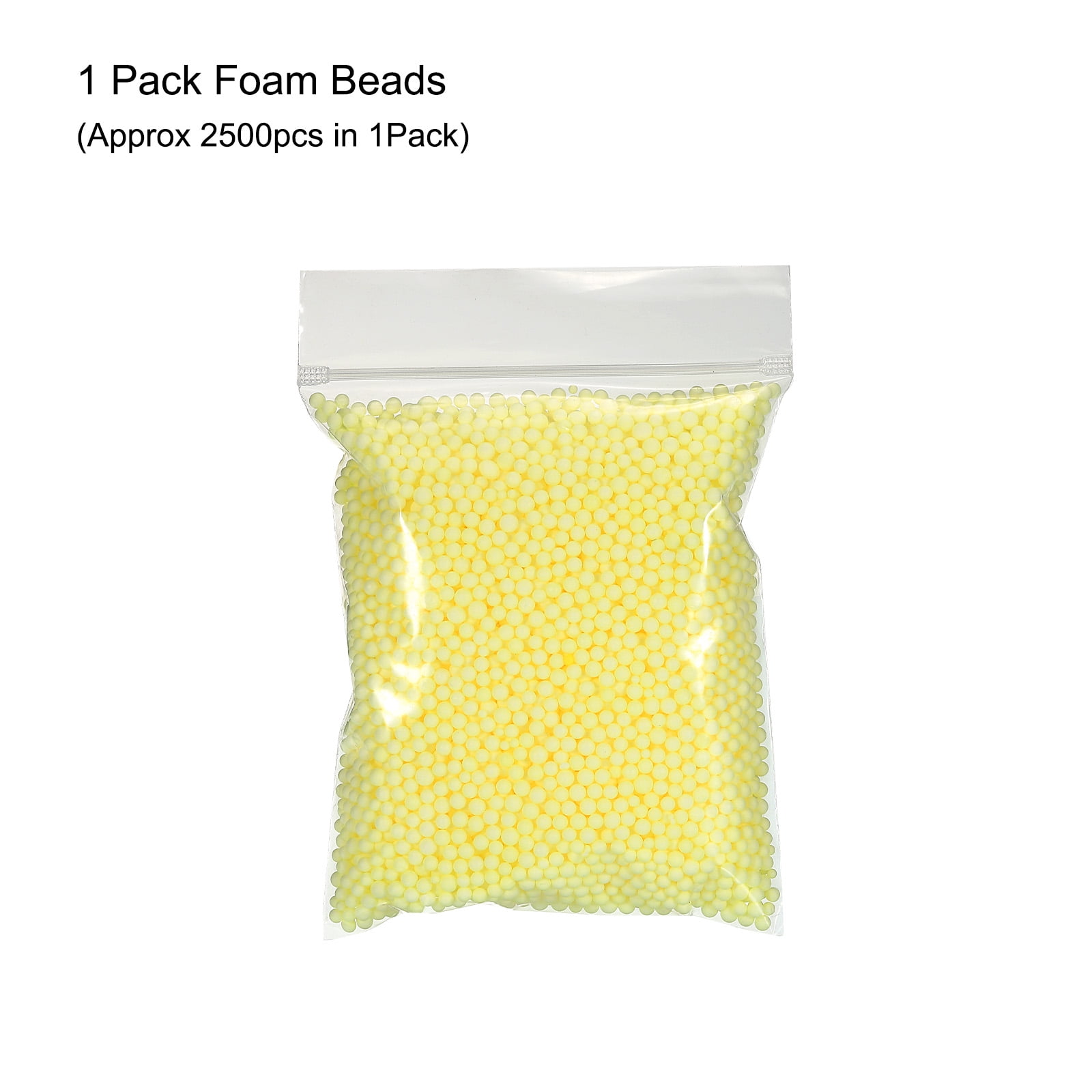 Unique Bargains Foam Beads Foam Balls for Wedding and Party Yellow 4-6mm
