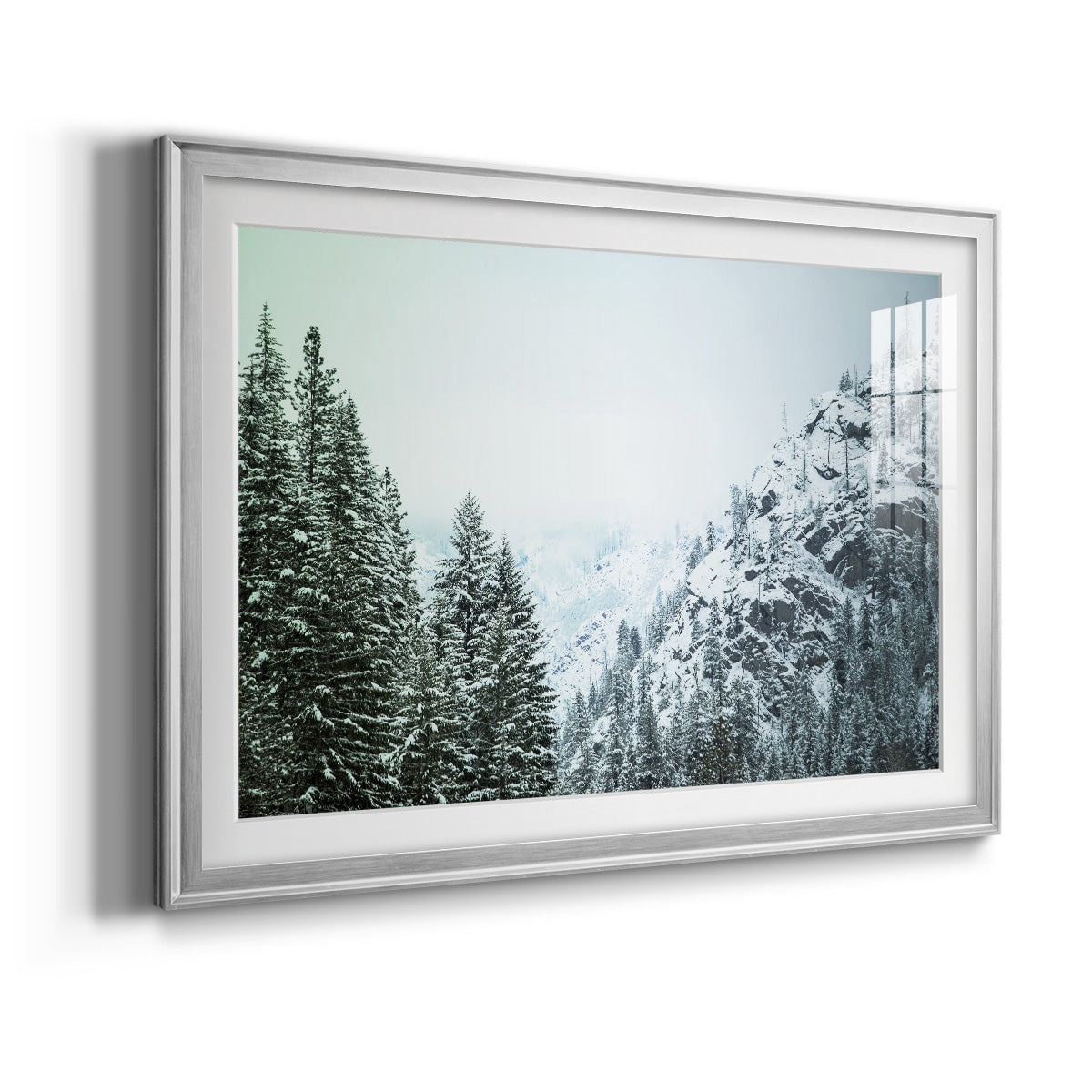 Snowfall in Cascadia II V1 Premium Framed Print - Ready to Hang