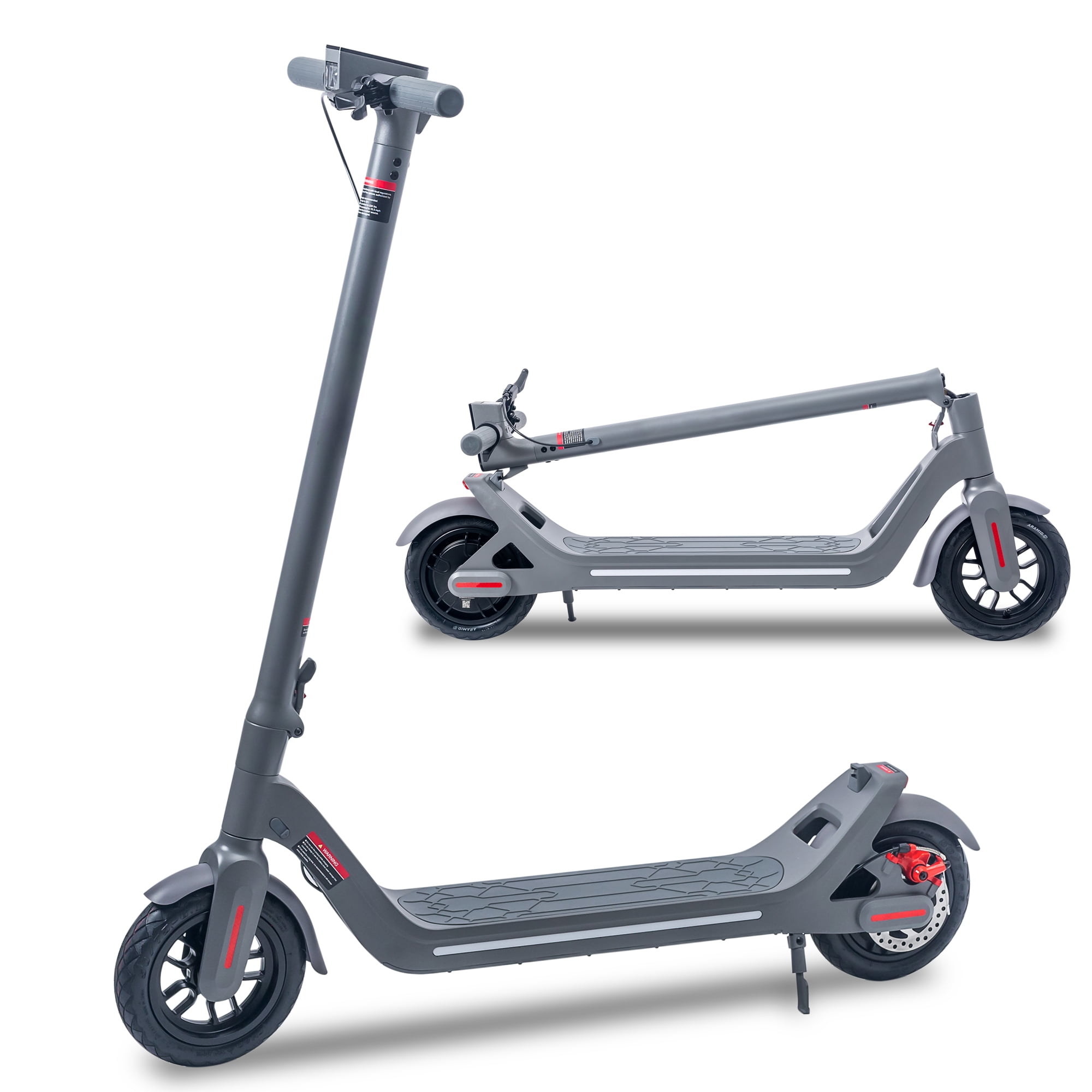 Electric Scooter for and Kids Quick Folding IPX5 15.5 mph Max Speed Miles Battery with 350W Motor for Commuter (Gray) - Walmart.com