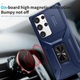thumbnail image 4 of Cowithday for Samsung Galaxy S24 Ultra 5G Case with Slide Camera Cover, [Full Camera Protection] [Magnetic Rotated Kickstand] Military Grade Shockproof Heavy Duty Cover for Samsung S24 Ultra, Blue, 4 of 8