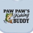thumbnail image 4 of Inktastic Paw Paw's Fishing Buddy Boys Baby Bib, 4 of 4