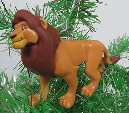 Scar LION KING 9 Piece Christmas Ornament Set Featuring Simba Zazu Timon Ornaments Average 2 to 3 Tall Hyena's Ornaments Average 2 to 3 Tall Rafiki and Mufasa Hyenas Nala 