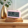 thumbnail image 2 of Unique Bargains Small Digital Alarm Clock Bedroom for Deep Sleepers Pink, 2 of 6