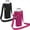 Black&Pink, variant on NOGIS Water Bottle Holder: Mesh Water Bottle Bag with Adjustable Shoulder Strap Carrier Sling Pouch Holder Fit for 24oz Portable Sports Bottle Outdoor（Black&Pink）