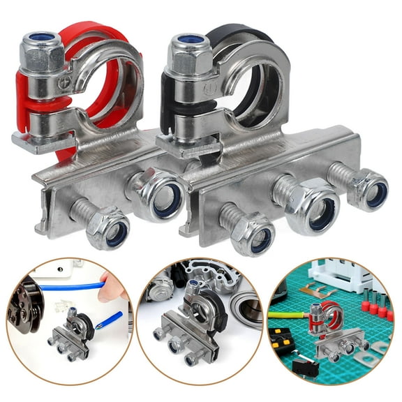 WHAMVOX 2pcs Automotive Battery Terminal Adapters Car Post Connectors