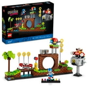 LEGO Ideas Sonic the Hedgehog  Green Hill Zone 21331 Collectible Set, Nostalgic 90's Gift Idea for Adults with Dr. Eggman Figure and Eggmobile