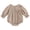 Khaki, variant on mgoYE Newborn Baby Girl Bubble Romper Long Sleeve Linen Bodysuit Infant Plaid Fall Winter Outfit(Khaki,0-3 Months)