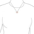 thumbnail image 4 of Bling Jewelry Womens Dainty Garden 3D Butterfly Pendant Necklace Two-Tone Rose Gold & Silver Chain, 4 of 6