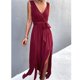 thumbnail image 1 of Vestido largo con abertura lateral,Vestido largo de verano para mujer Vestido largo para mujer Vestido sin mangas Máxima confiabilidad, 1 of 5