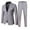 Gray, variant on Boys Casual Outfit Sets Teen Solid Color V Neck Botton Down Long Sleeve Formal Tops And Pants Two Piece Suit Outwear,Black,18-19 Years