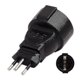 thumbnail image 1 of Swiss Round Pin to EU Plug Adapter 250V 16A Male-Female, 1 of 5