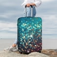 thumbnail image 7 of Hirioo Colorful Rainbow Glitter for Elasticity Suitcase Cover (No luggage Included) Durable Luggage Protector Fits 18-32 Inch Luggage-Small, 7 of 7