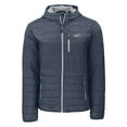 thumbnail image 2 of Men's Cutter & Buck  Anthracite Los Angeles Dodgers Cooperstown Collection Rainier Primaloft Eco Full-Zip Hooded Jacket, 2 of 3